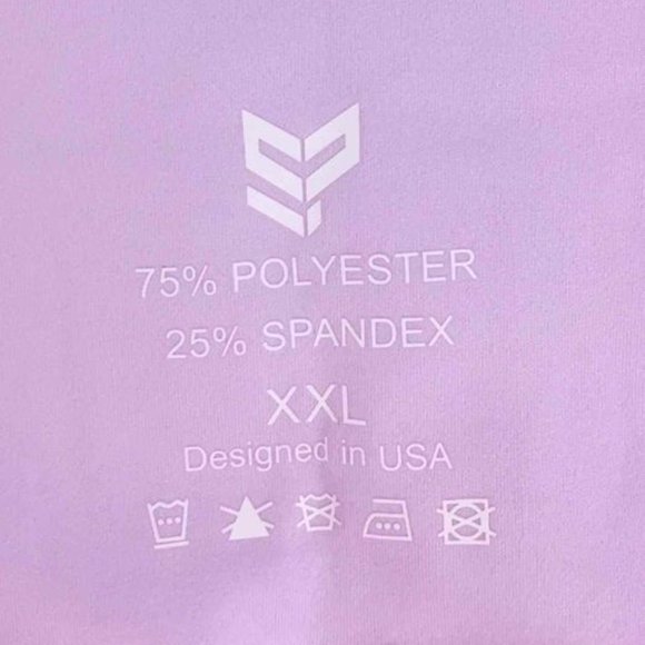 Strong Physiquez High Waisted Leggings Lavender Prism Tummy Control Size M, XXL - Picture 5 of 13